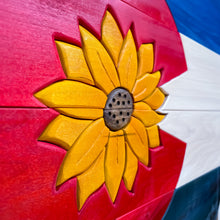 Load image into Gallery viewer, Colorado Flag Mountains and Sunflower